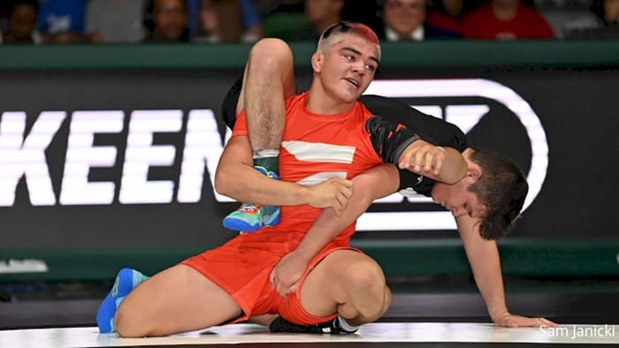 At the 2023 Flo’s Who's No. 1 event Daniel Zepeda dominated Bo Basset of Bishop McCort (Pennsylvania), ranked No. 2 in our final national rankings, building an 18-7 lead before pinning him with 33 seconds remaining in the third period.